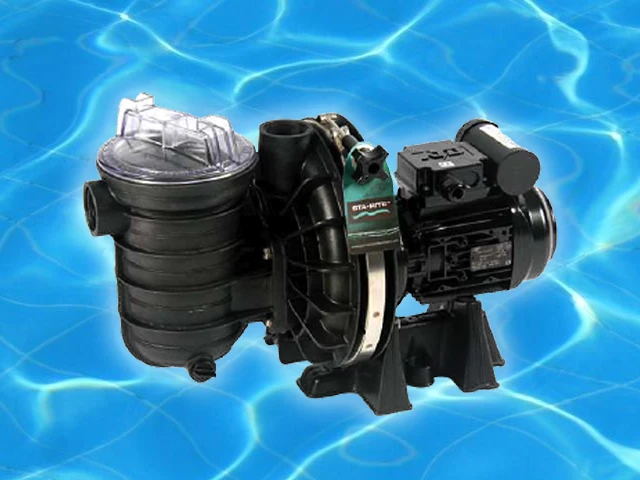 Product shot of a swimming pool pump